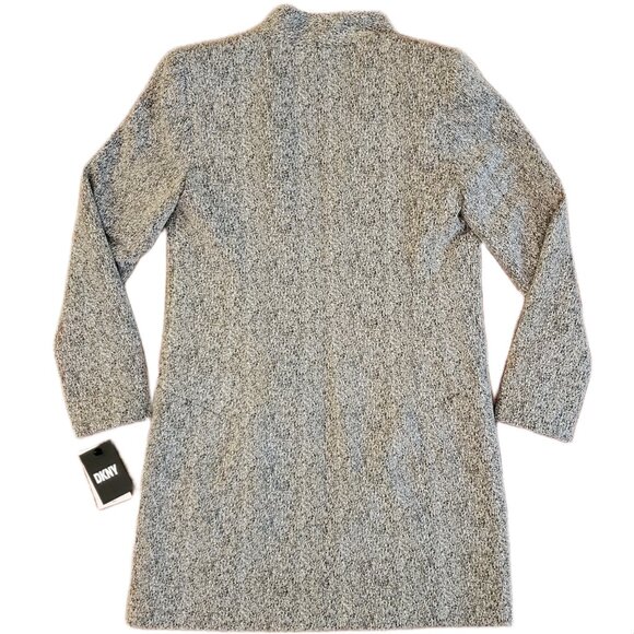 DKNY Women's Gray Notched-Collar Topper Jacket Size 6 - Picture 2 of 11